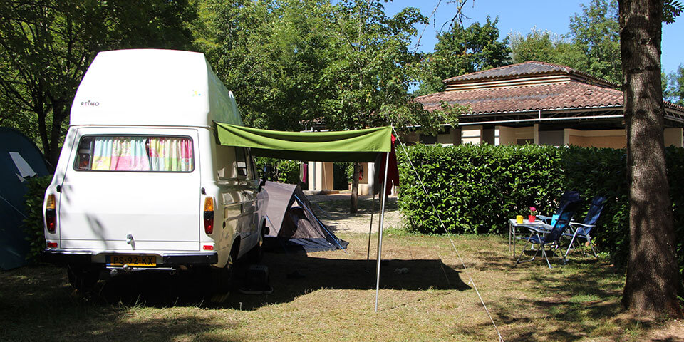 Camper van accommodation in the Lot