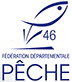 Departemental federation of fishing logo